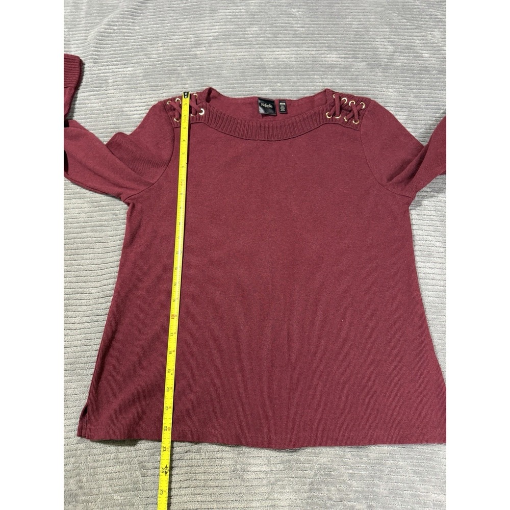 Woman's Y2K Rebella women's sweater features decorative lace-up grommets Medium - Picture 6 of 6
